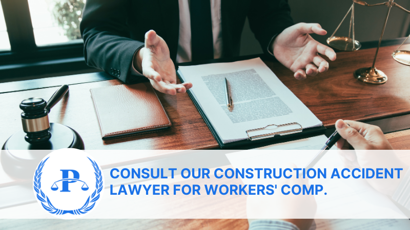 Consult our construction accident lawyer for workers' comp. | Pistiolas Law